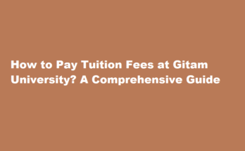 How to pay the tuition fees at Gitam University