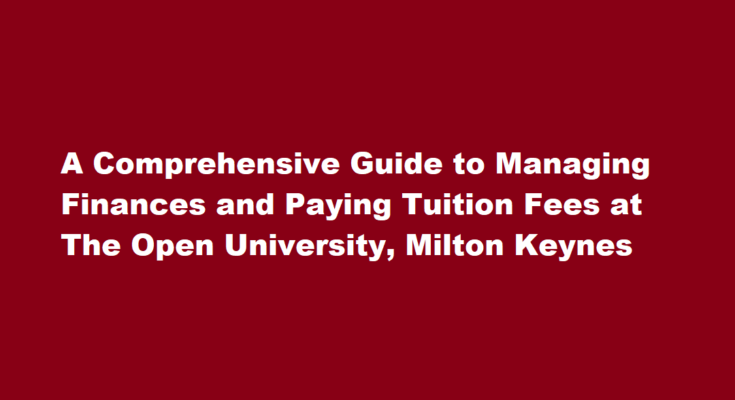 How to pay tuition fees and manage finances