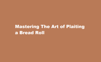 How to plait a bread roll