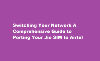 How to port your jio sim to airtel