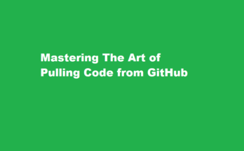 How to pull code from github