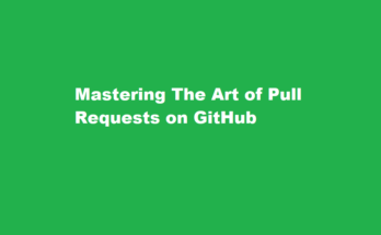 How to pull request in github