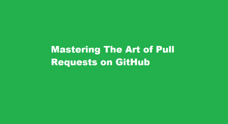 How to pull request in github