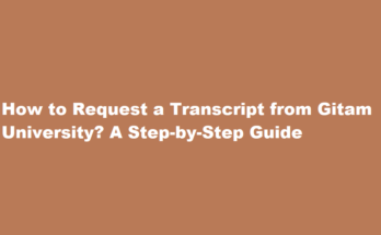 How to request a transcript from Gitam University