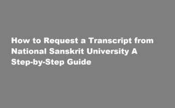 How to request a transcript from National Sanskrit University