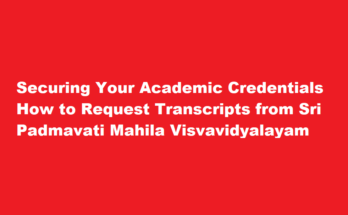 How to request a transcript or academic record from Sri Padmavati Mahila Visvavidyalayam