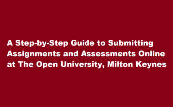 How to submit assignments and assessments online