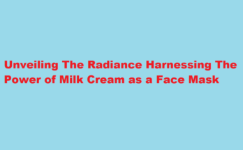 How to use milk cream as face mask