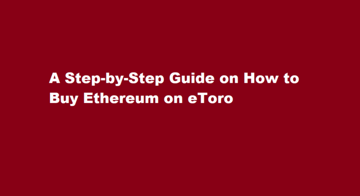 how to buy ethereum on etoro