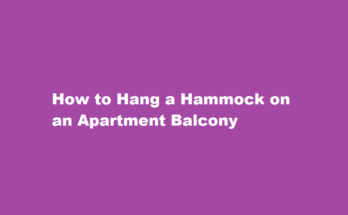 how to hang a hammock on an appartment balcony