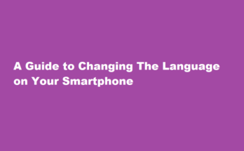 How to change the language on a smartphone