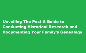 How to conduct your own historical research