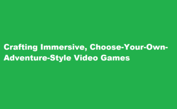 How to create an immersive