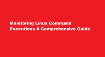 Monitoring Linux Command Executions A Comprehensive Guide