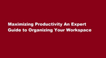 Maximizing Productivity An Expert Guide to Organizing Your Workspace