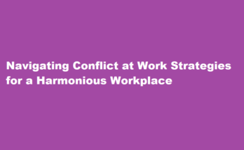 how to handle conflicts at work