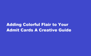 how to print admit card colourful