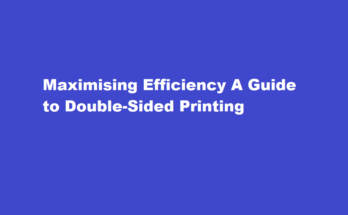 how to print on both sides of the paper