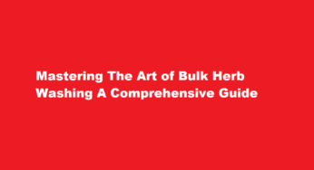 Mastering The Art of Bulk Herb Washing A Comprehensive Guide