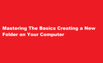 How to create a new folder on a computer
