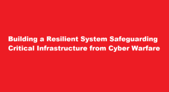 Building a Resilient System Safeguarding Critical Infrastructure from Cyber Warfare