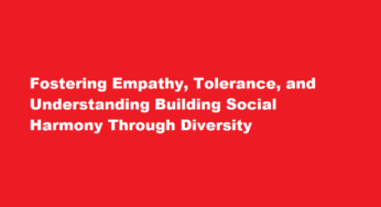 Fostering Empathy, Tolerance, and Understanding Building Social Harmony Through Diversity