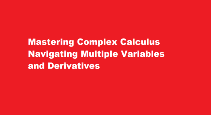 How to solve a complex calculus problem involving multiple variables and derivatives