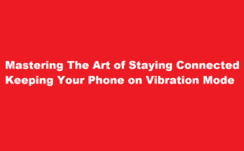 how to keep phone on vibration mode