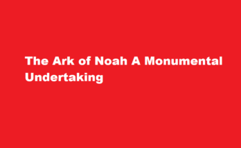 how long did it take noah to build the ark