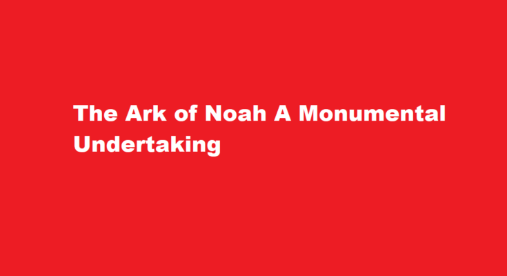 how long did it take noah to build the ark