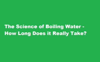 how long does it take for water to boil