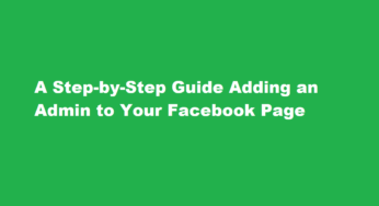 A Step-by-Step Guide Adding an Admin to Your Facebook Page