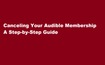 how to cancel audible membership