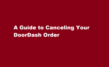 how to cancel doordash order