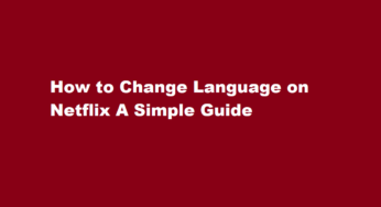 How to Change Language on Netflix A Simple Guide