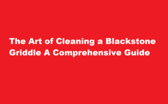 how to clean a blackstone griddle