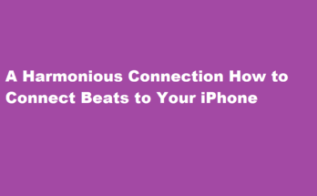 how to connect beats to iphone