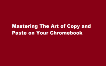 how to copy and paste on chromebook