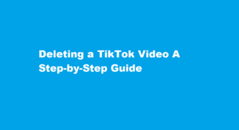 Deleting a TikTok Video A Step-by-Step Guide