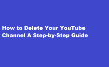 how to delete a youtube channel