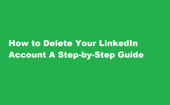 how to delete linkedin account