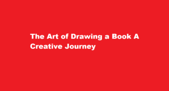 The Art of Drawing a Book A Creative Journey