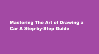 Mastering The Art of Drawing a Car A Step-by-Step Guide