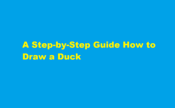 how to draw a duck