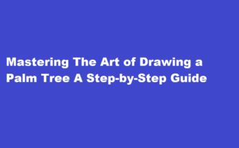 how to draw a palm tree