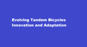 Evolving Tandem Bicycles Innovation and Adaptation
