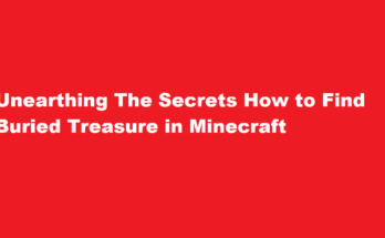 how to find buried treasure minecraft