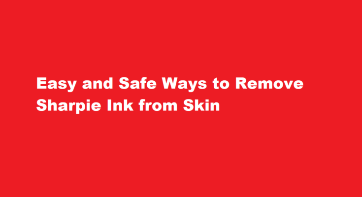 how to get sharpie off skin