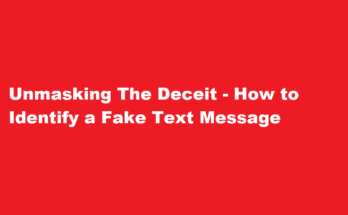 how to identify a fake text message