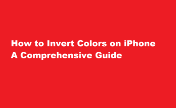 how to invert colors on iphone